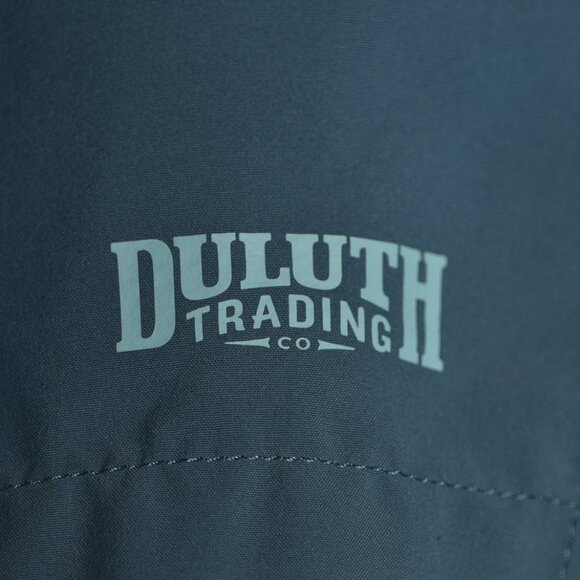 Duluth Trading Mens Large Swim Trunks Shorts Blue Lined Stretch Outdoors - Picture 2 of 4